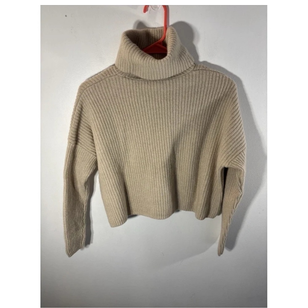 Madewell Cropped Cashmere Turtleneck